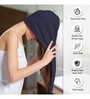 Navy Blue Caldezonia Solid 450 GSM Microfiber Bath HairWrap