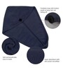 Navy Blue Caldezonia Solid 450 GSM Microfiber Bath HairWrap
