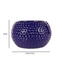 Navy Blue Ceramic Big Dot Bowl Planter