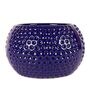 Navy Blue Ceramic Big Dot Bowl Planter