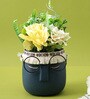 Navy Blue Ceramic Planter