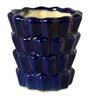 Navy Blue Ceramic Small Khajoor Shape Planter Plain