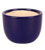 Navy Blue Ceramic Small V Cup Shape Flower Pot