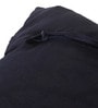 Navy Blue Chenille Geometric 40x40 inches Cushion Covers Set of 3