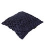 Navy Blue Chenille Geometric 40x40 inches Cushion Covers Set of 3