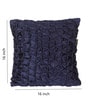 Navy Blue Chenille Geometric 40x40 inches Cushion Covers Set of 3