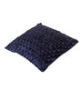 Navy Blue Chenille Geometric 40x40 inches Cushion Covers Set of 3