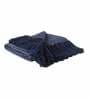 Navy Blue Cotton 60x50 Inches Throw