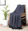 Navy Blue Cotton 60x50 Inches Throw
