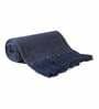 Navy Blue Cotton 60x50 Inches Throw