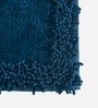 Navy Blue Cotton 16X24 Inches Anti-Skid Bath Mat