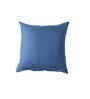 Navy Blue Cotton Blend Solid 24x24 inches Cushion Covers (1pc)