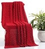 Navy Blue Solid Cotton 59x49 Inches Sofa Throw