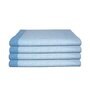 Navy Blue Cotton Striped 220 GSM Bath Towels 4 Pc