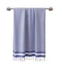 Navy Blue Cotton Waffle Weave Bath Towel