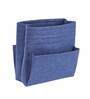 Navy Blue Felt Foldable Storage Organiser