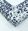 Navy Blue Geometric 144 TC 100% Cotton Fitted Bedsheet & 2 Pillow Covers