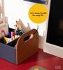 Navy Blue Hive Leatherette Desk Organiser