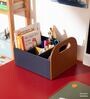 Navy Blue Hive Leatherette Desk Organiser