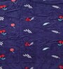 Navy Blue Microfiber Abstract 250 GSM Single Blanket