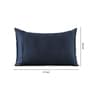 Navy Blue Plain Solid 400 TC Cotton Satin Pillow Covers