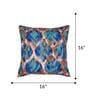 Navy Blue Poly Cotton Abstract 16x16 inches Cushion Covers (1pc)