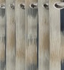 Navy Blue Polyester Abstract 5ft Room Darkening Eyelet Window Curtains (2 Pc)