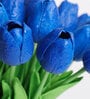 Blue Polyester Tulip Artificial Flowers