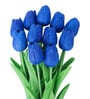 Blue Polyester Tulip Artificial Flowers