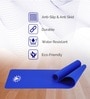 Navy Blue Polyester Foldable Anti Skid 6 ft x 2 ft Yoga Mat