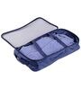 Navy Blue Polyester Non Foldable Shirt Travel Bag Organiser
