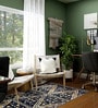 Navy Blue Polyester Oriental 55 x 22 Inches Runner