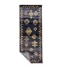 Navy Blue Polyester Oriental 55 x 22 Inches Runner