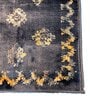 Navy Blue Polyester Oriental 55 x 22 Inches Runner