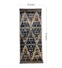 Navy Blue Polyester Oriental 55 x 22 Inches Runner