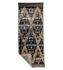 Navy Blue Polyester Oriental 55 x 22 Inches Runner