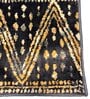 Navy Blue Polyester Oriental 55 x 22 Inches Runner
