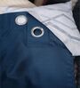 Navy Blue Polyester Solid 5ft Regular Eyelet Window Curtain