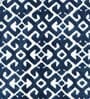 Navy Blue Geometric Polypropylene 4 ft x 6 ft Machine Made Carpet