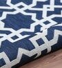 Navy Blue Persian Polypropylene 5 ft x 7 ft Machine Made Carpet