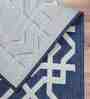 Navy Blue Persian Polypropylene 5 ft x 7 ft Machine Made Carpet