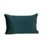 Navy Blue Satin Solid 18x12 inches Cushion Covers (Pack of 2)