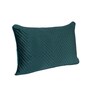 Navy Blue Satin Solid 18x12 inches Cushion Covers (Pack of 2)