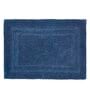 Navy Blue Solid MicroFibre 14x10 Inches Antiskid Bath Mats