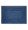 Navy Blue Solid MicroFibre 14x10 Inches Antiskid Bath Mats