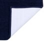 Navy Blue Solid MicroFibre 15x10 Inches Antiskid Bath Mats