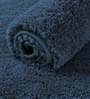 Navy Blue Solid Microfibre 24x16 Inches AntiSkid Bath Mat