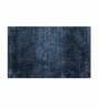 Navy Blue Solid Microfibre 24x16 Inches AntiSkid Bath Mat