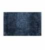 Navy Blue Solid Microfibre 30x18 Inches AntiSkid Bath Mat