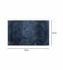 Navy Blue Solid Microfibre 36x24 Inches AntiSkid Bath Mat